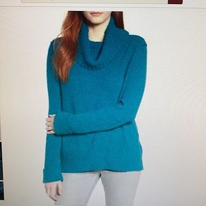 Caslon Teal Cowl neck sweater size medium